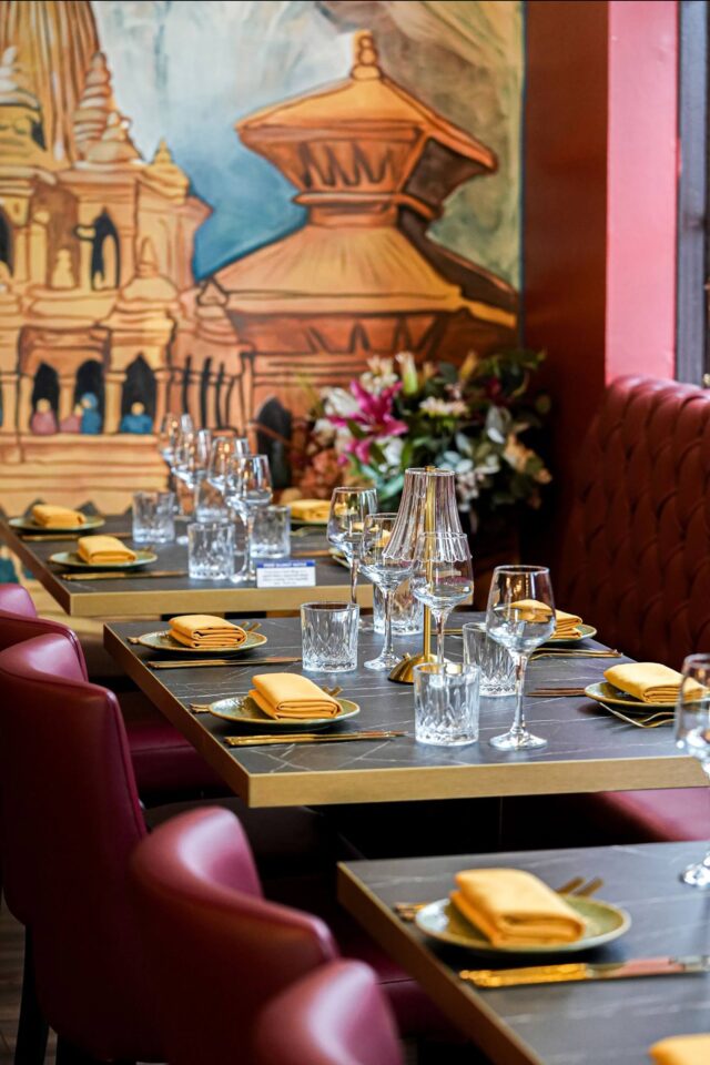 Festive Indian dining at Panas Restaurant near Greenwich Park for holiday groups.