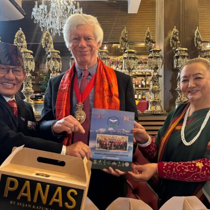 Panas Gurkha Restaurant hosting the Greenwich Gurkha community book launch in Blackheath.