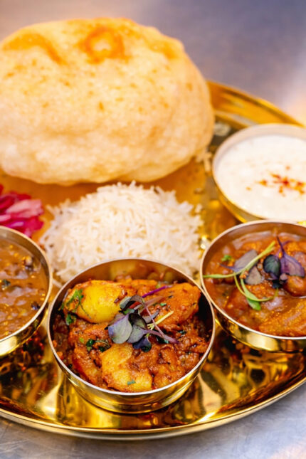 Indian restaurant Blackheath village Lewisham for our daily set lunch thali, fine dining menu specially created for lunch time.