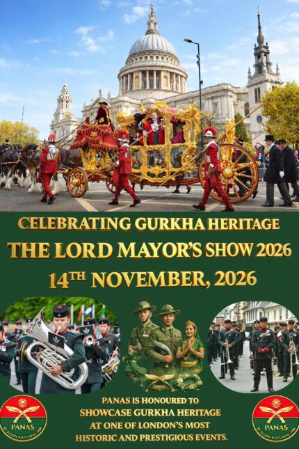 Panas Gurkha Restaurant representing Nepalese heritage at the Lord Mayor's Show.