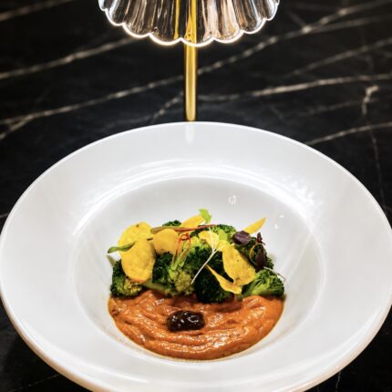 Authentic Nepalese gourmet vegetarian broccoli entrée on the Panas Restaurant menu.