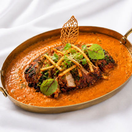 Authentic Nepalese style elevated chicken tikka or butter chicken specialty on the Panas Restaurant menu.