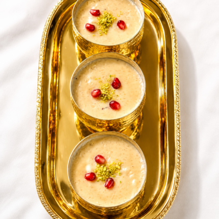 Authentic Nepalese and Indian rice pudding dessert featured on the Panas Restaurant menu.