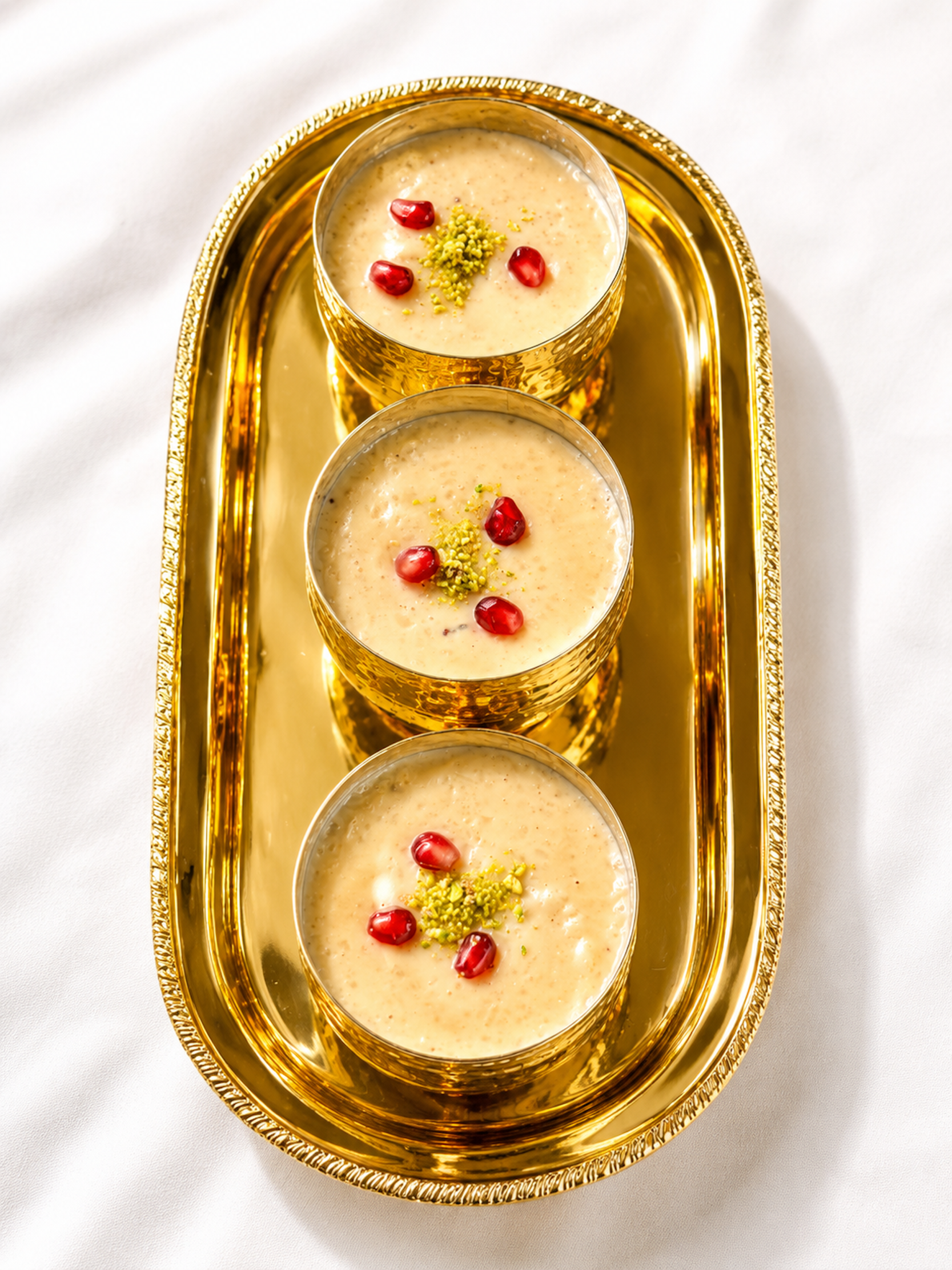 Authentic Nepalese and Indian rice pudding dessert featured on the Panas Restaurant menu.