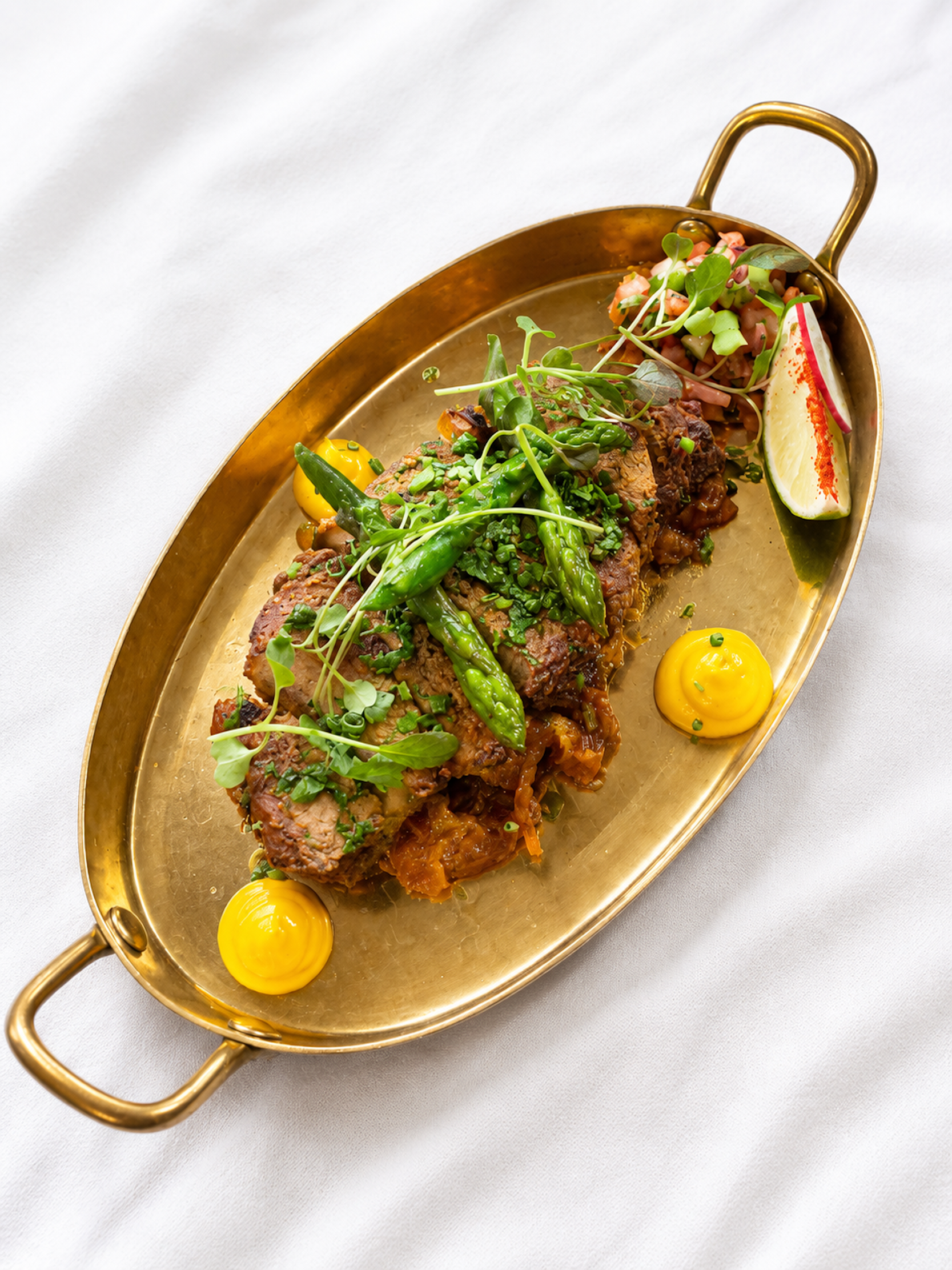 Authentic Nepalese premium grilled meat specialty featured on the Panas Restaurant menu.
